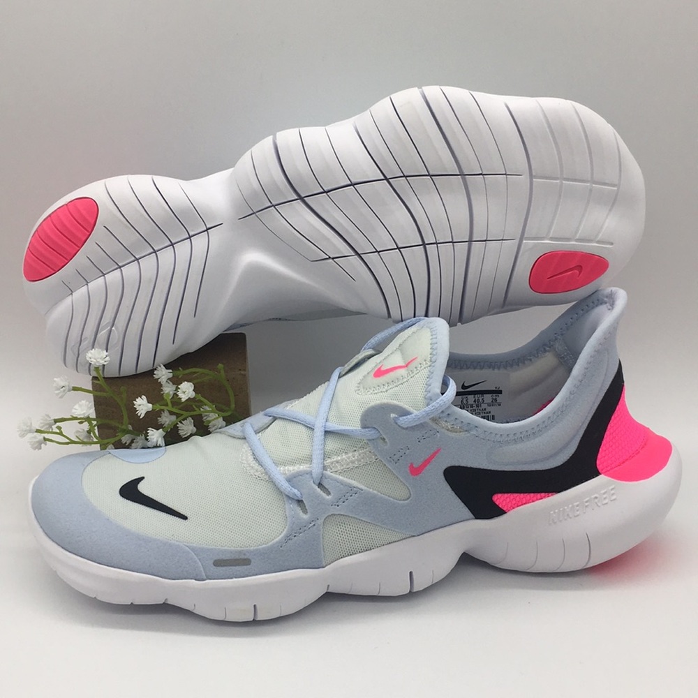 WMNS NIKE FREE RN 5.0 white/black-half blue - Picture 5 of 8